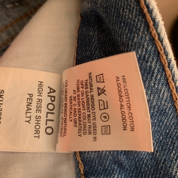 DL1961 Apollo High Rise Denim Jean Shorts raw ham size 25 - Picture 9 of 12